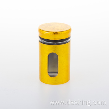 150ml wholesale spice jar with gold lid chilli pepper jar